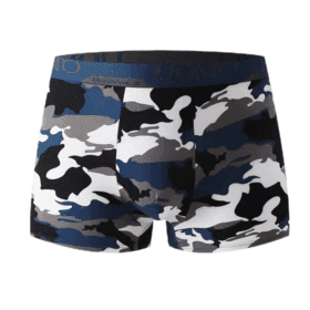 Men's Breathable solid green Briefs custom logo Viscose elastic underwear short plain jersey boxer trunk for… - 缩略图 3