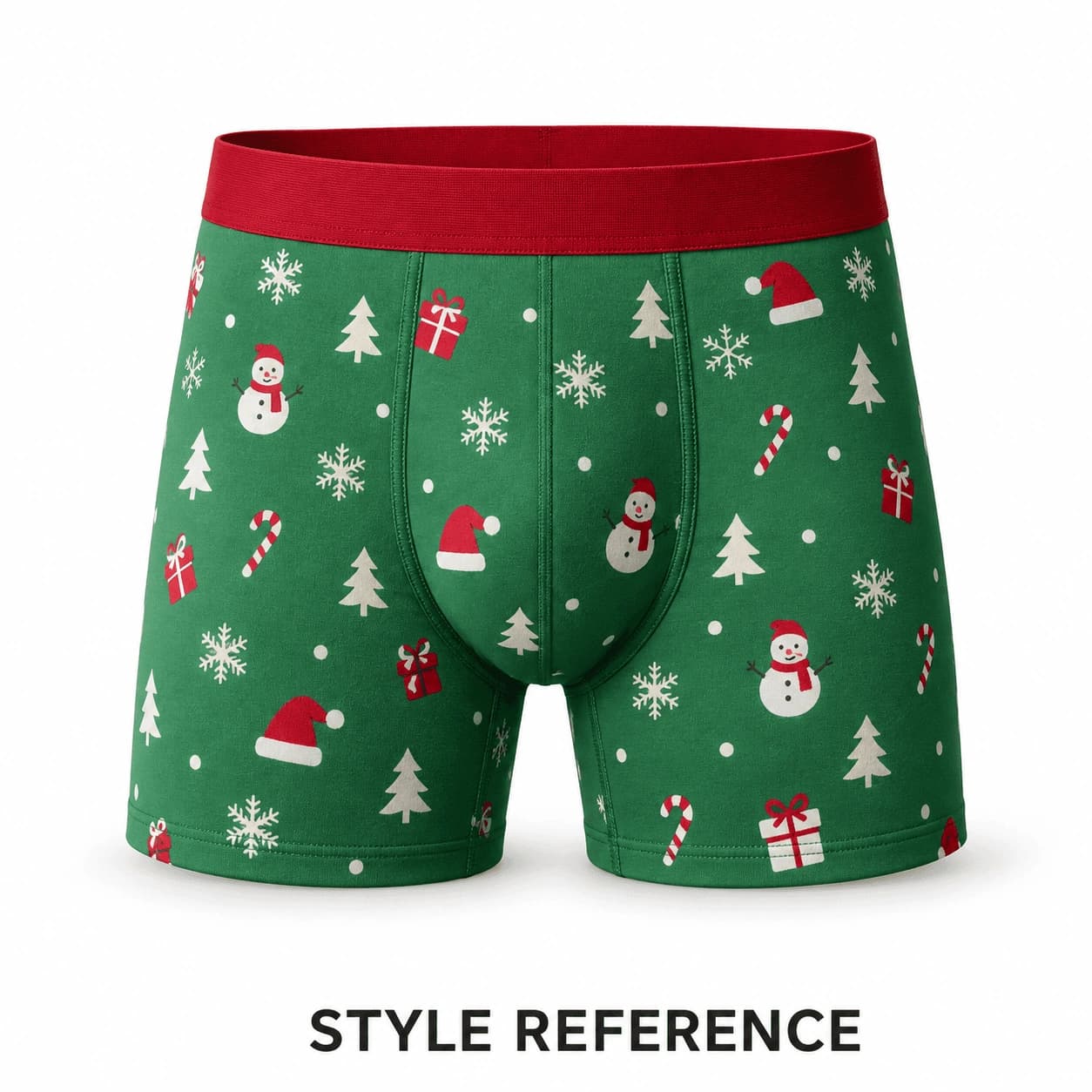 Christmas Small Batch Custom Fashion Men's Underwear Comfortable Sports Outdoor B… — Style reference