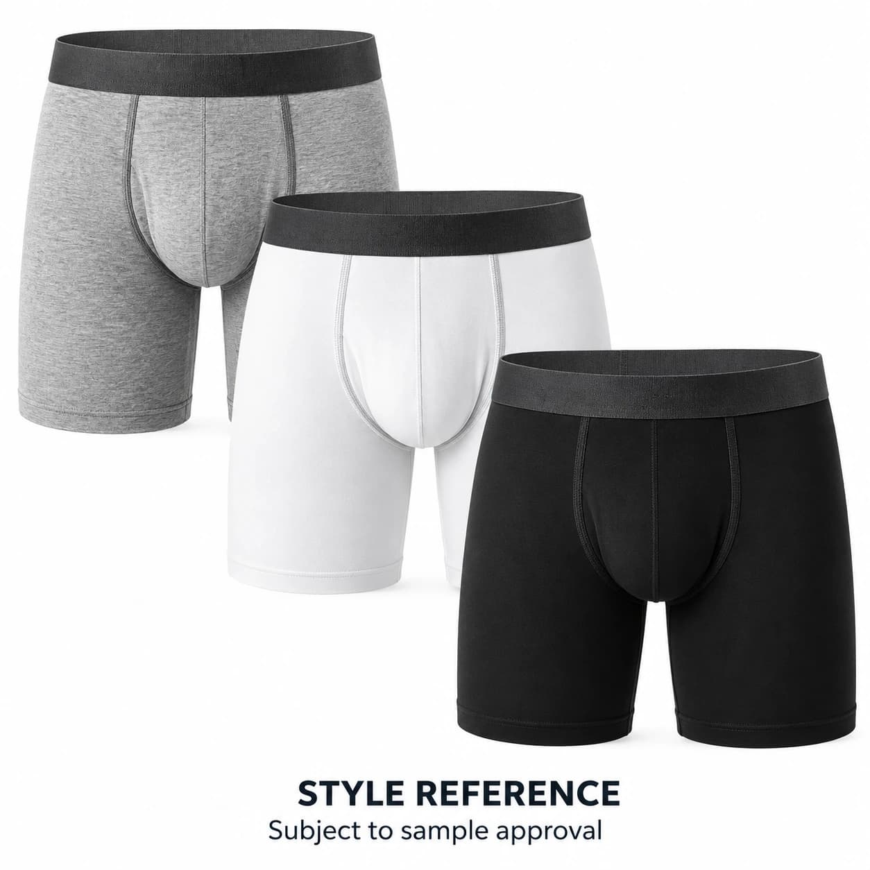 Wholesale Custom Logo Solid Male Panties Boxer for Private Label Underwear Men's… — Style reference