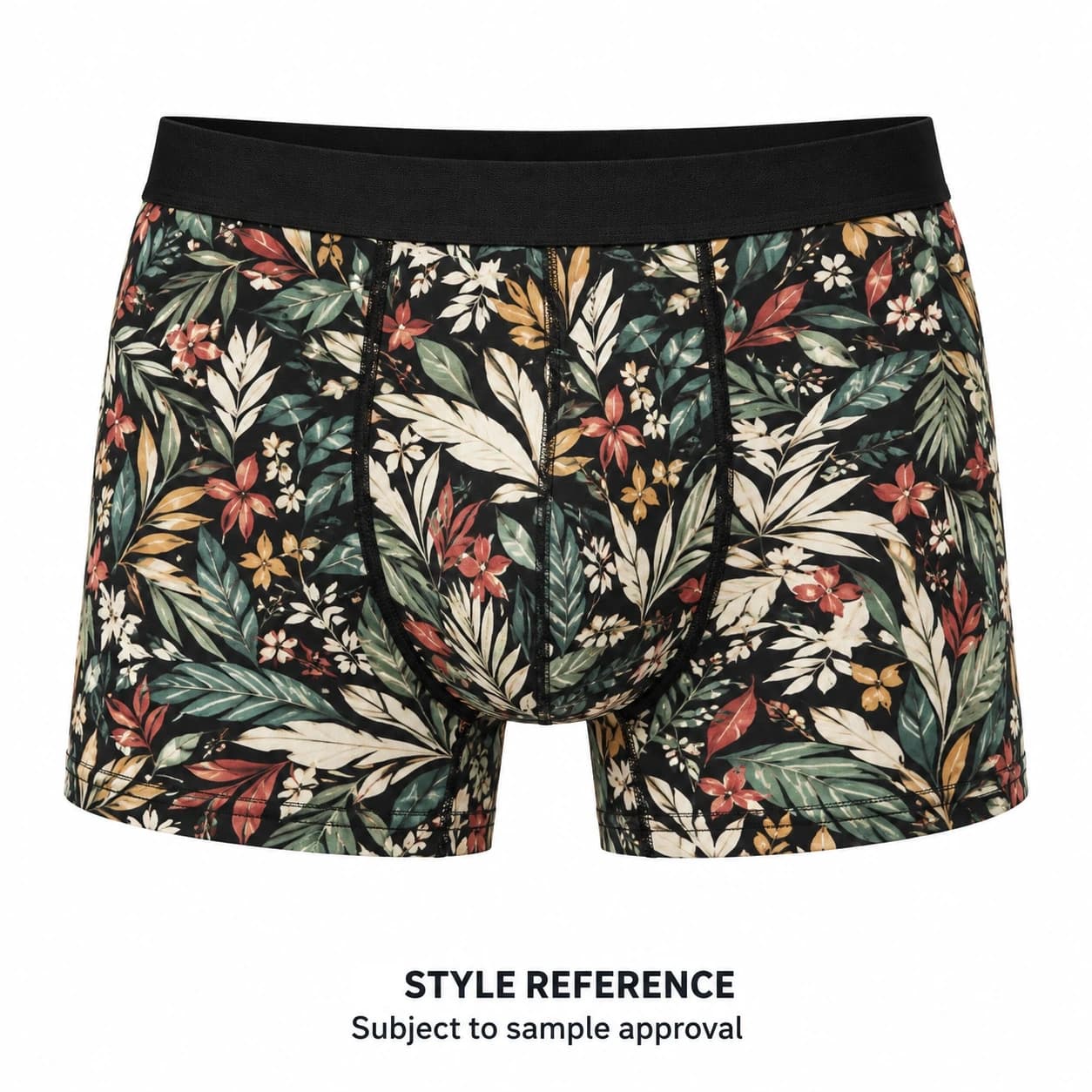 Custom Logo Milk Silk Printed Men'S Boxer Briefs — Style reference