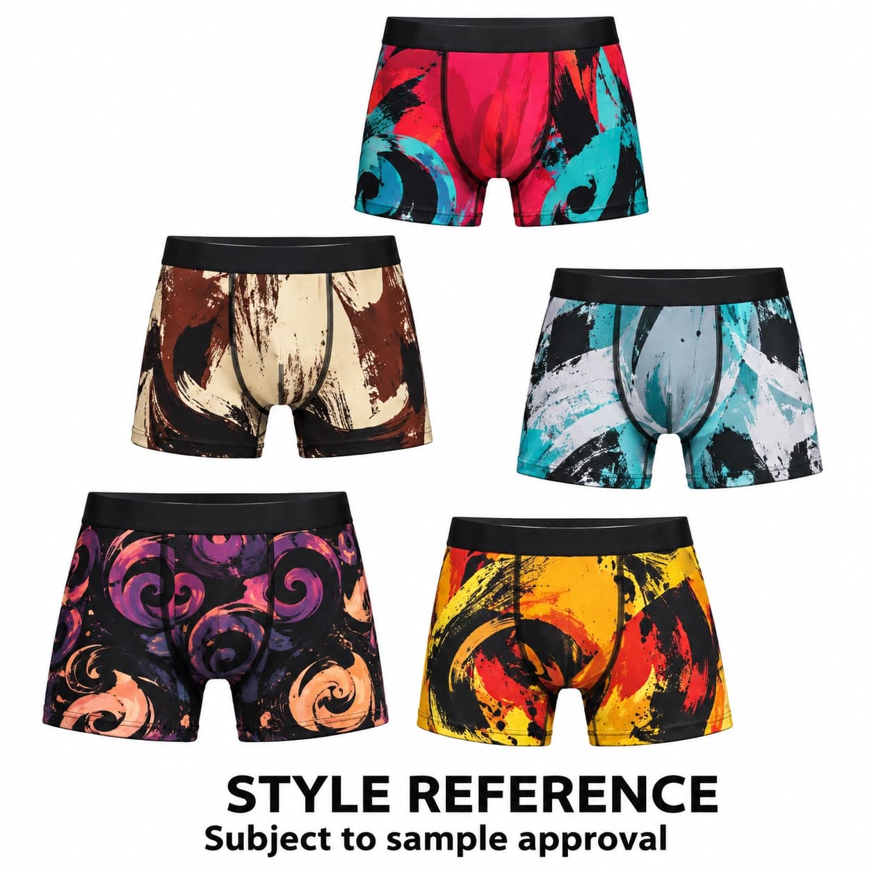 Men's An Boxer Briefs custom logo print Man Pouch Boxer Briefs underwear — Style reference