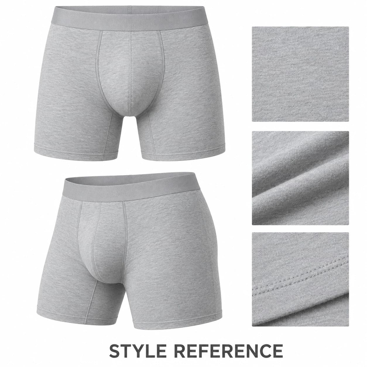 Men's Low Rise Long Leg Microfiber Male Mesh Sports Boxer Brief Trunks underwear — Style reference