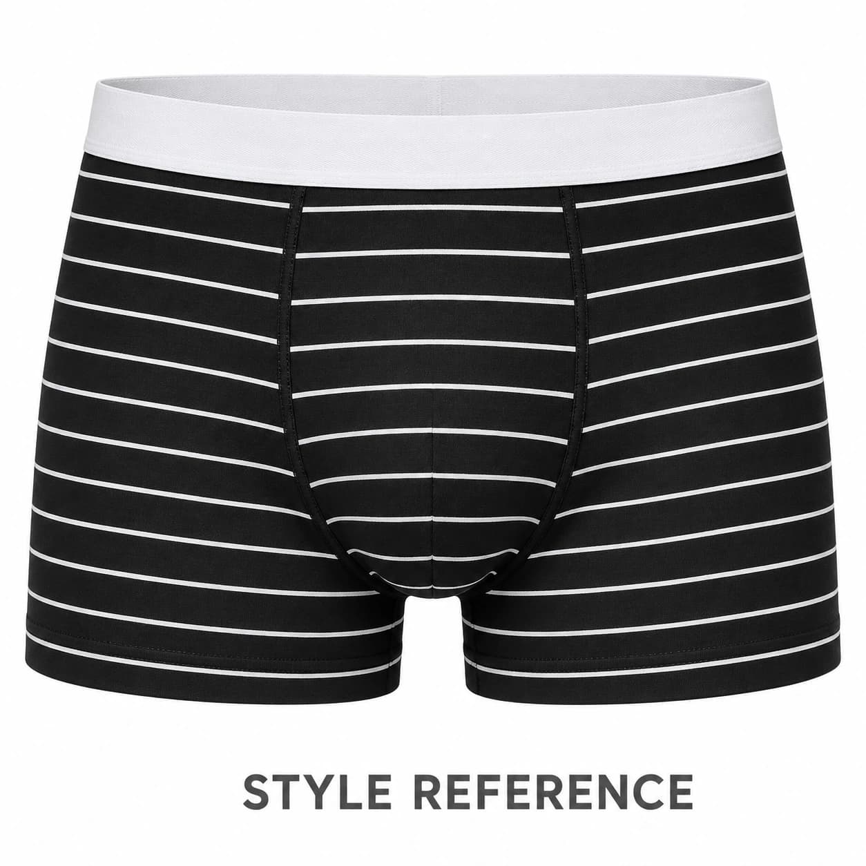 Striped Solid Color Custom Factory Direct Supply Soft Men's Boxers Briefs Price Men Underwear — Style reference
