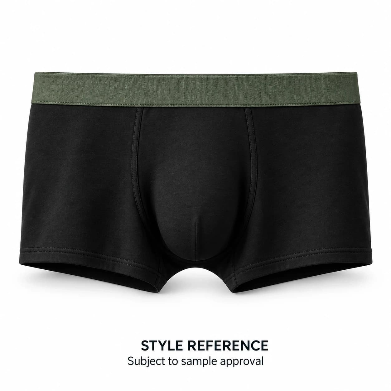 Men's Contrast Color Belt Customized logo Soft Men Underwear Boxer Briefs — Style reference