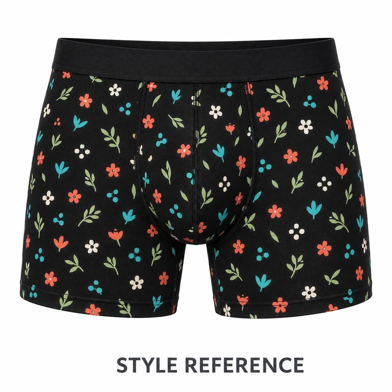 Men's boxer underwear — Style reference