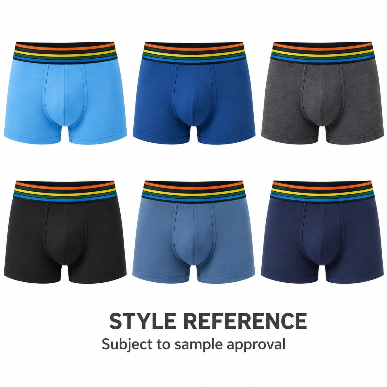 Stylish Comfortable Mid-Rise Stretchy Week Boxers Men's Classic Underwear Custom Logo… — Style reference