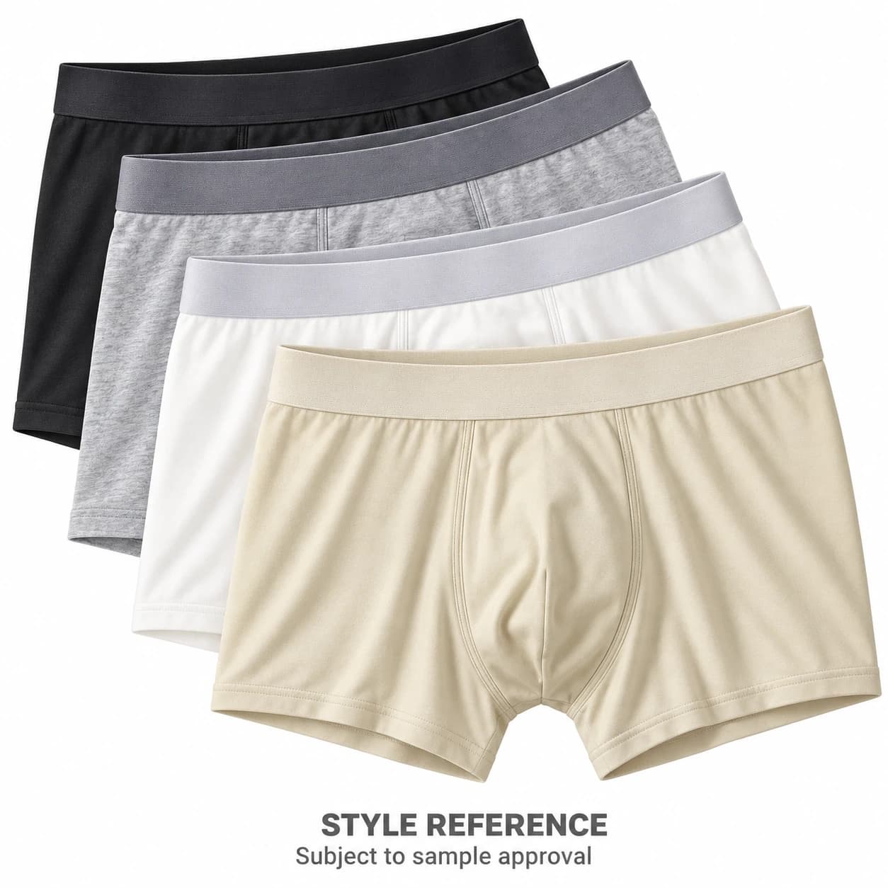 Skin-friendly Soft and Comfortable Simple and Classic Casual Sports Men's Boxer Briefs — Style reference