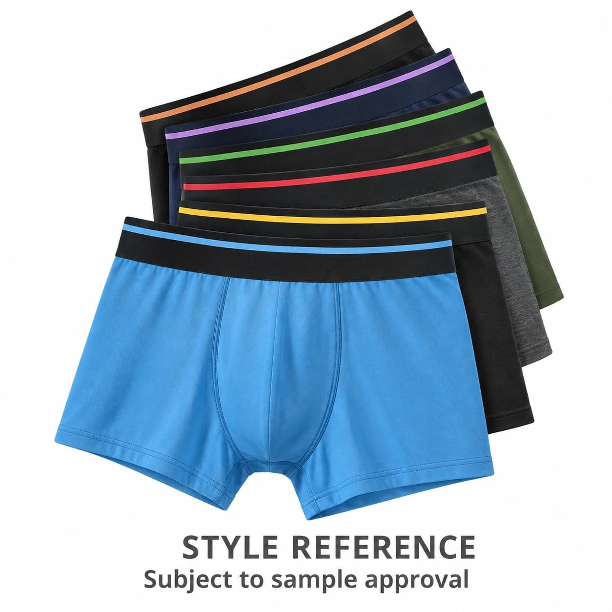 Mid-Rise Stretchy Week Boxers Men's Classic Underwear Custom Logo Print 3XL — Style reference