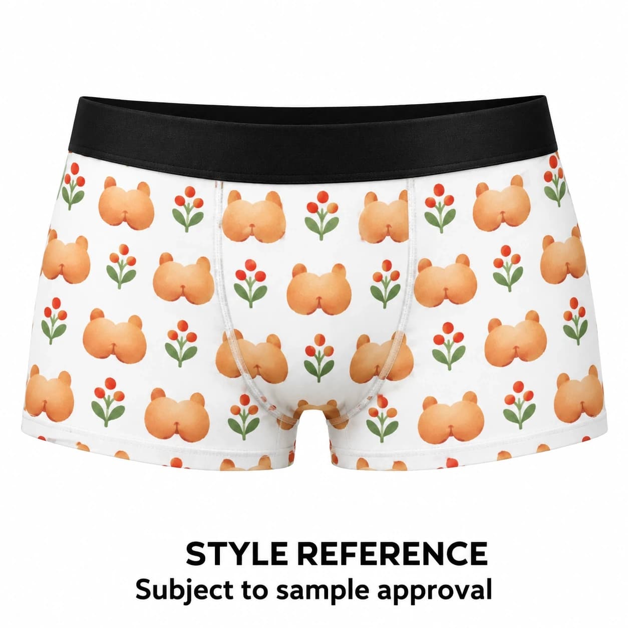 Men's Custom printing underwear fashion men boxer brief for gift — Style reference