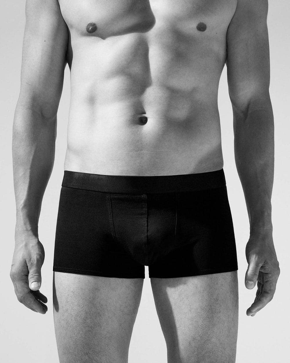 Premium Lyocell Men's Boxer Trunk - Black