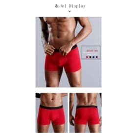 OEM/ODM Copper Crotch Comfort Soft Spandex Men's Underwear Boxer Briefs