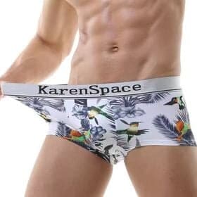 Print fashion multi-pattern match man underwear ice silk men's boxer briefs quick-dry underwear macho fitness…